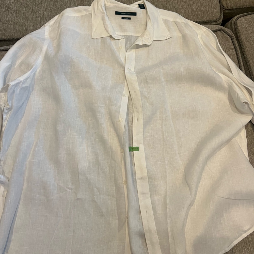 Perry Ellis linen long sleeve